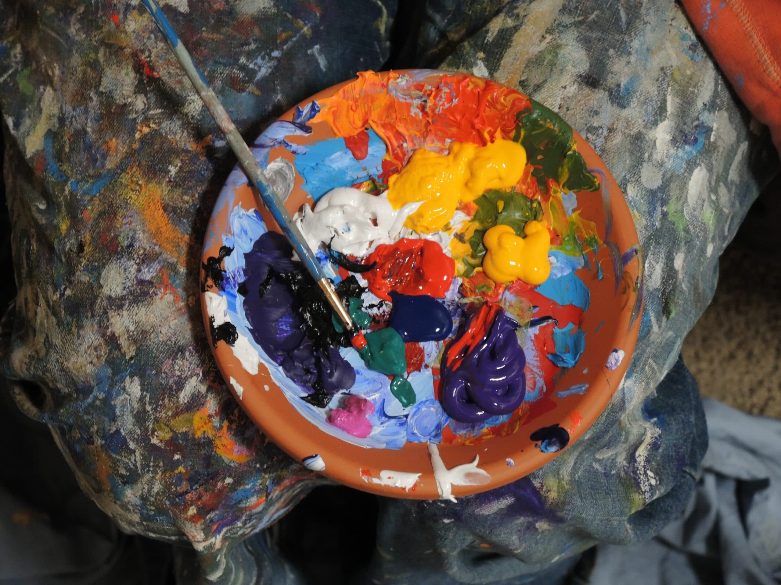 paint in a bowl